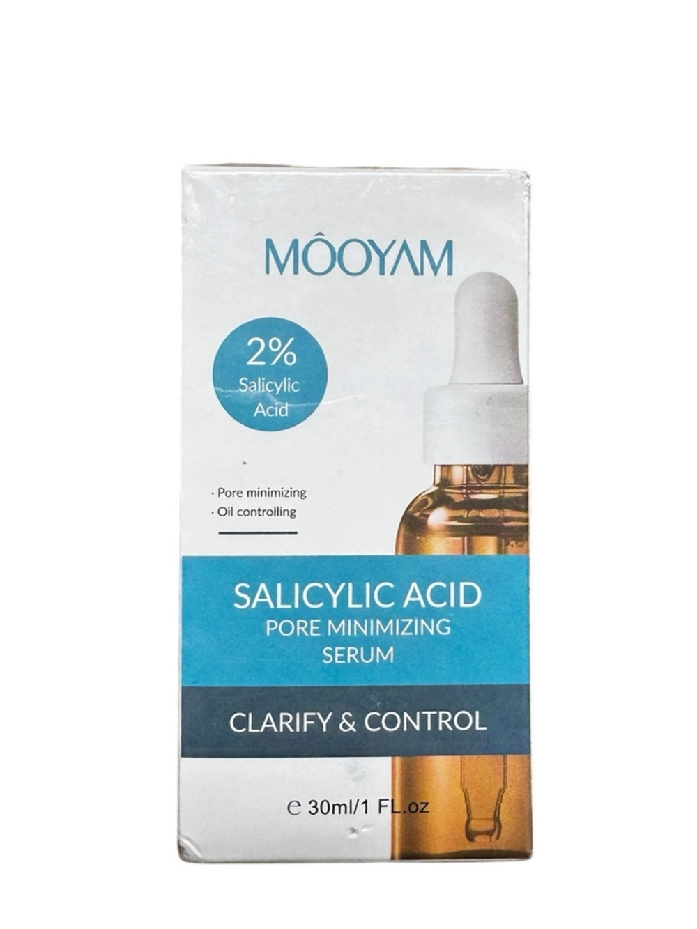 Mooyam 2% Salicylic Acid Pore Minimizing Serum - Clarify & Control 1oz NEW